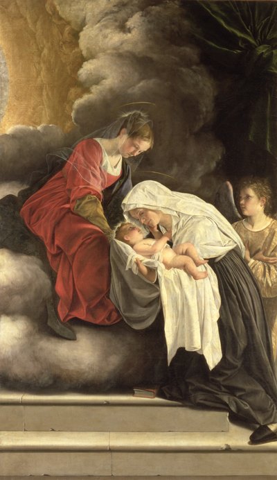Madonna and Child with St. Frances of Rome by Orazio Gentileschi